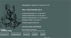Desktop Screenshot of aarhusmusikforening.dk